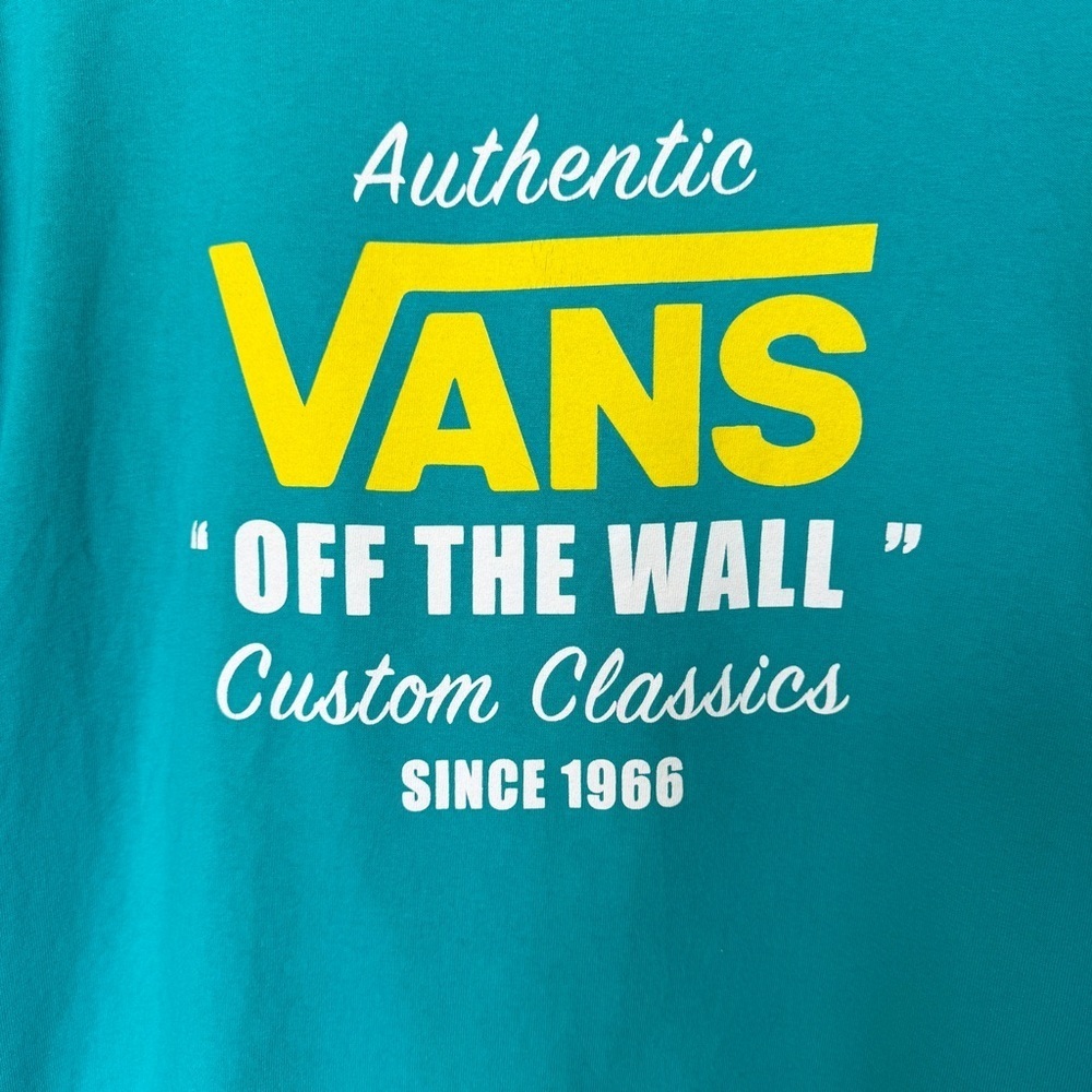 Vans Men's Blue Graphic Print T-Shirt Size M Short Sleeve Crew Neck Casual - Picture 4 of 9